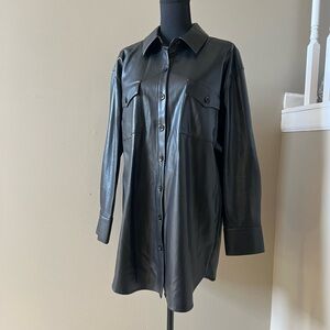 Alice + Olivia Black Leather Jacket